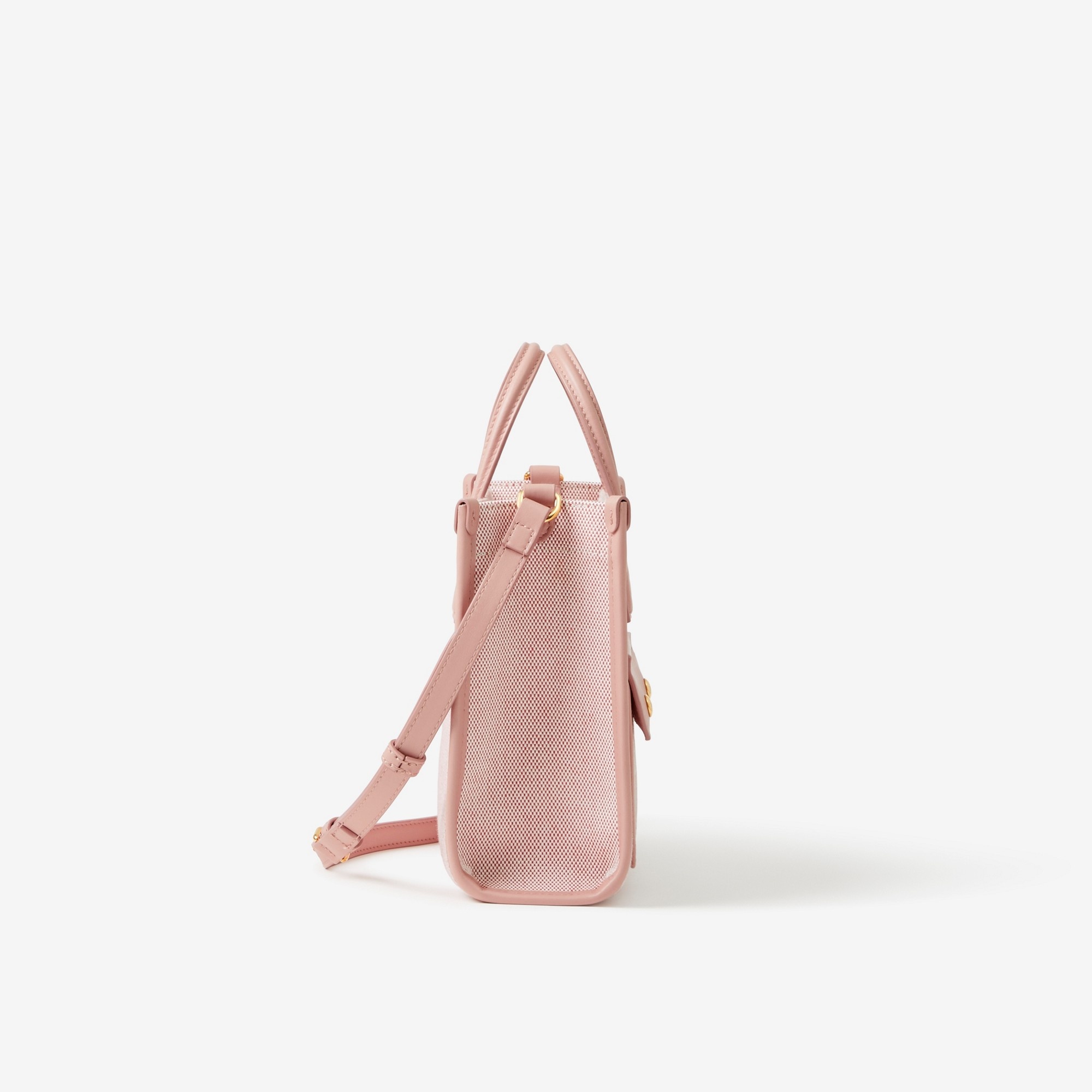 Two-tone Canvas and Leather Mini Freya Tote - 2