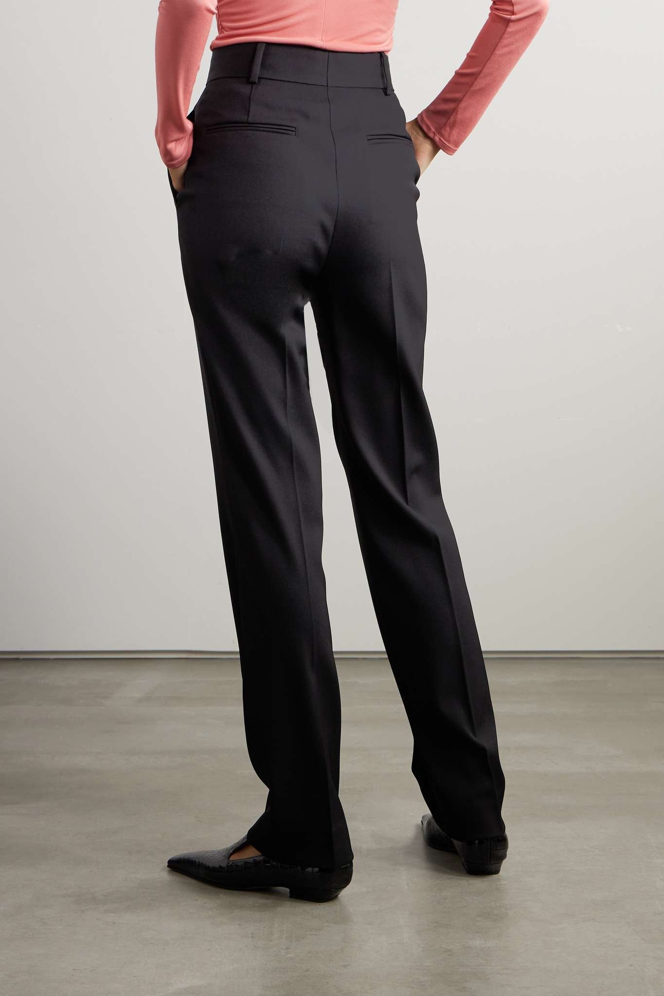 + NET SUSTAIN stretch-wool twill straight-leg pants - 3