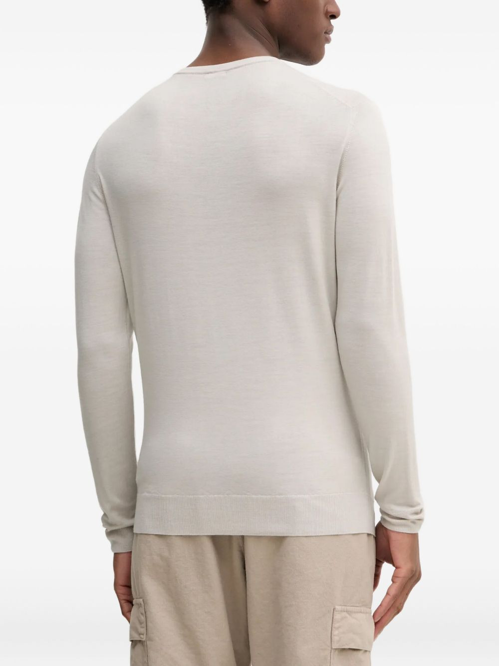 long-sleeved crew-neck sweater - 4