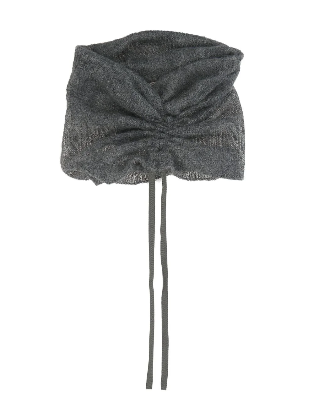 gathered-detail neck scarf - 1