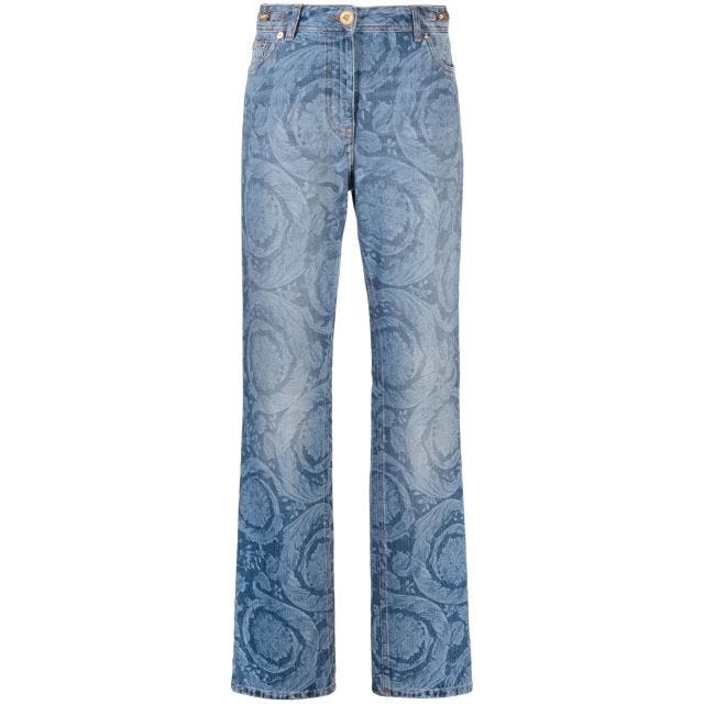 Barocco straight-leg jeans - 1