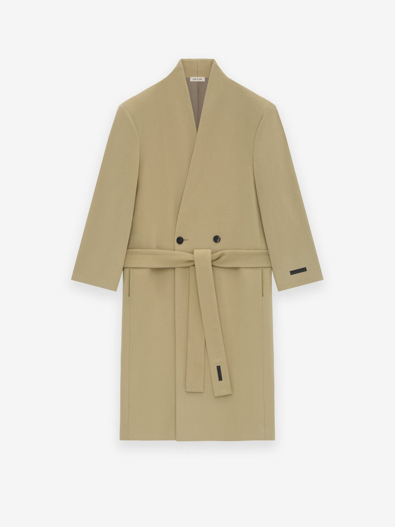 Melton Wool Lapelless Coat 3