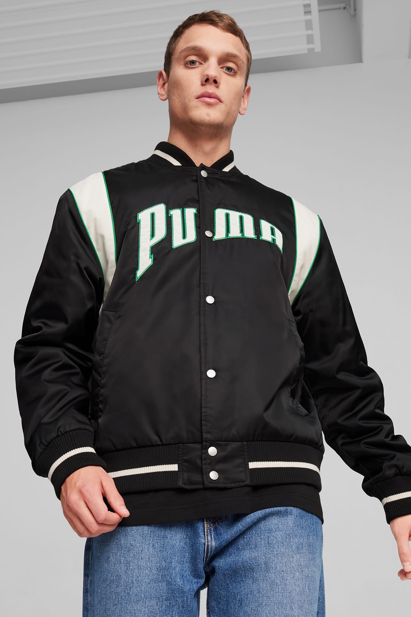 For the Fanbase PUMA TEAM Men's Varsity Jacket - 3