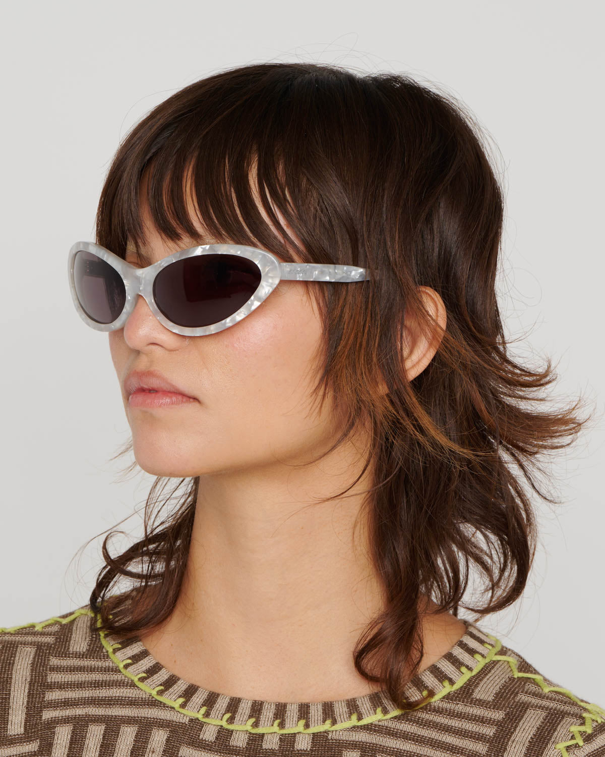 Bug Post Modern Primitive Eye Protection - Silver Pearl - 2