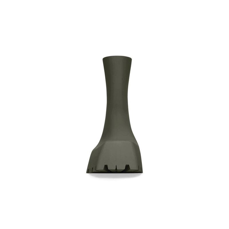 BALENCIAGA Men's Trooper Rubber Boot in Green outlook