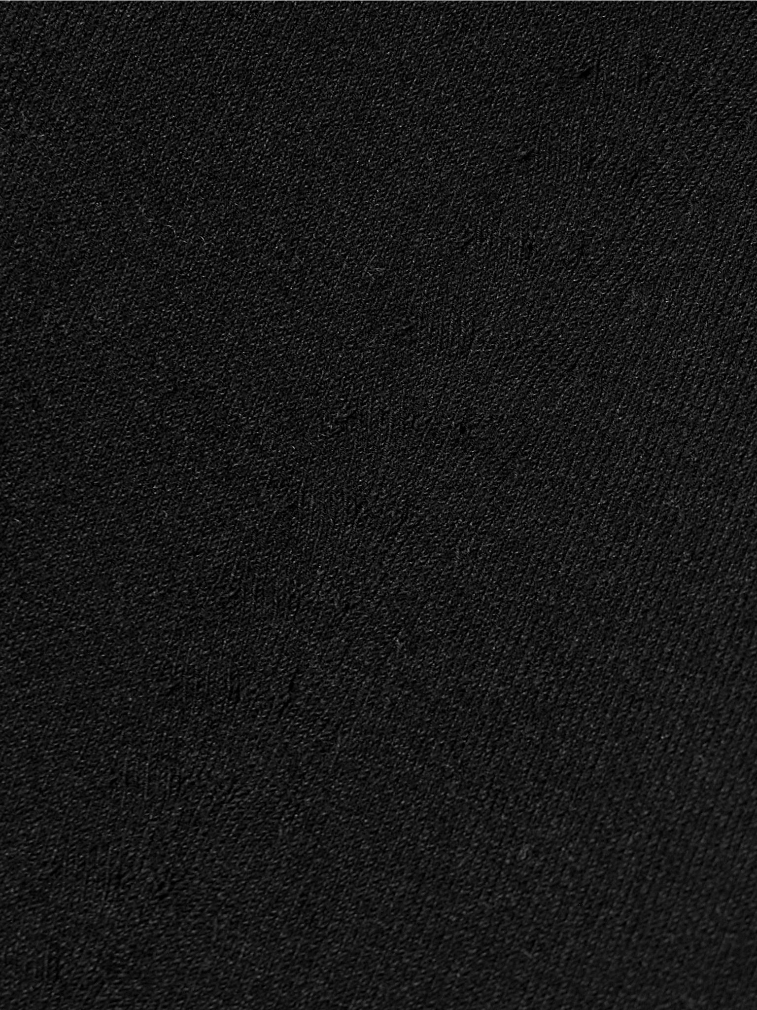 Nat cotton-blend jacquard-knit top Black - 5