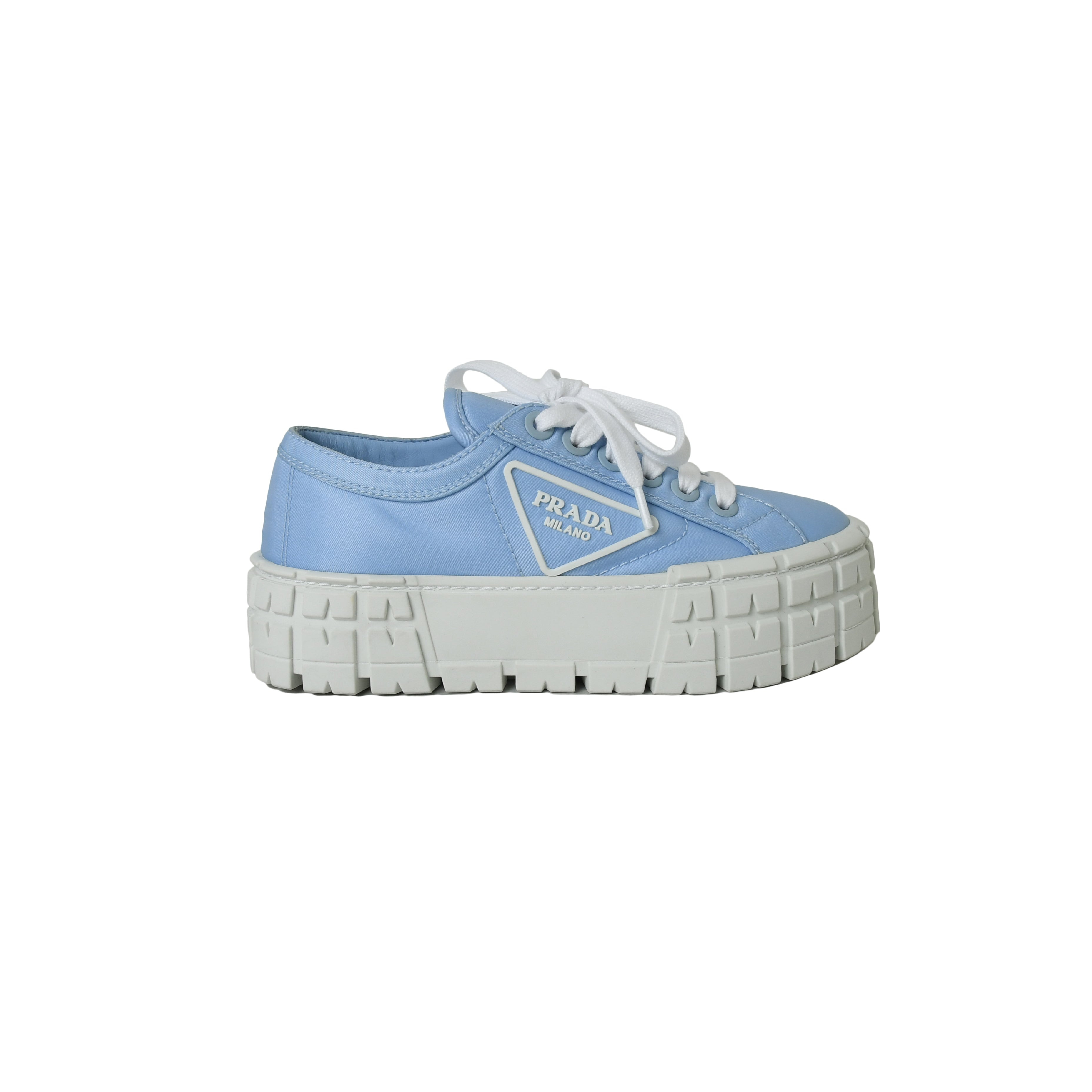 Prada Calzature Donna Nylon Gabardine 1 Cielo Blue - 2