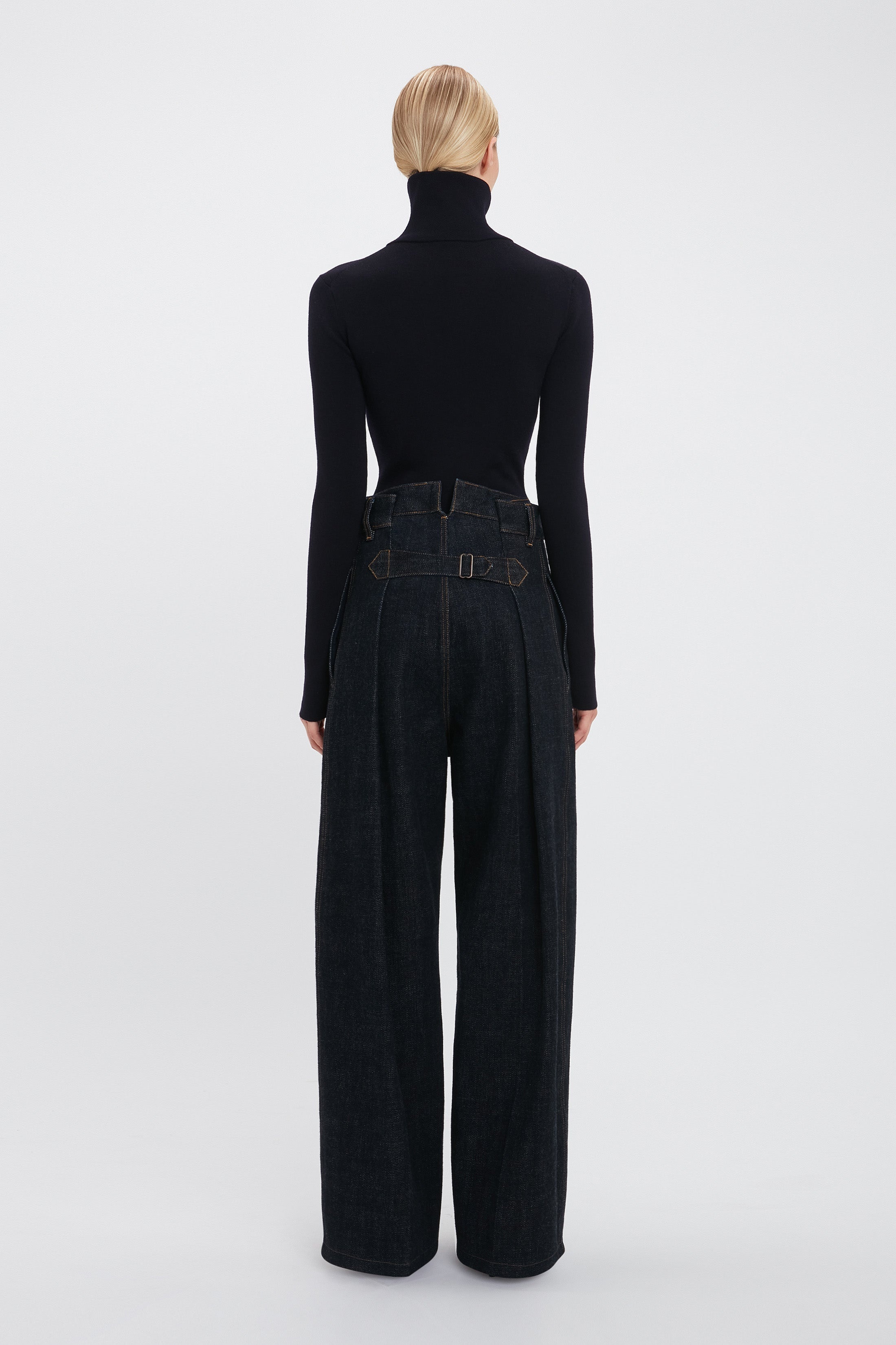 Cargo Jean In Dark Indigo Rinse - 4