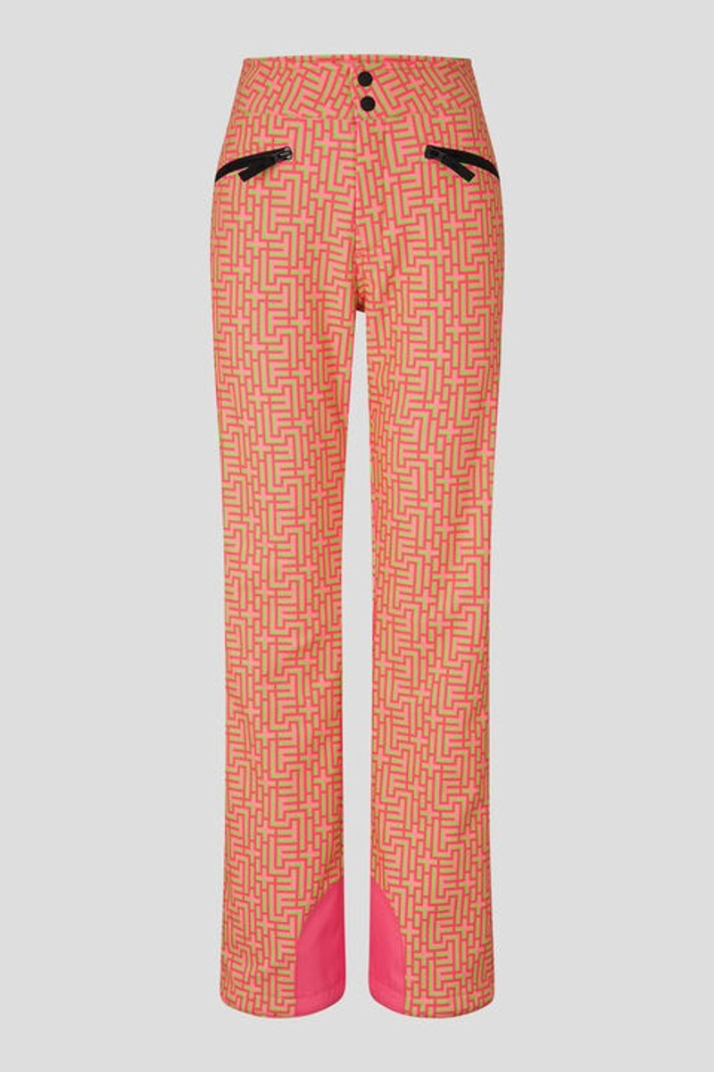 Ireen Ski pants in Pink/Lime 1