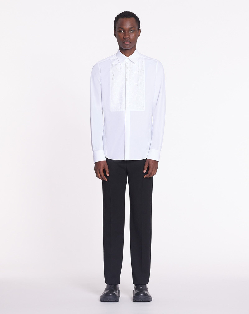 Lanvin FITTED SHIRT WITH AN EMBROIDERED BIB FRONT outlook