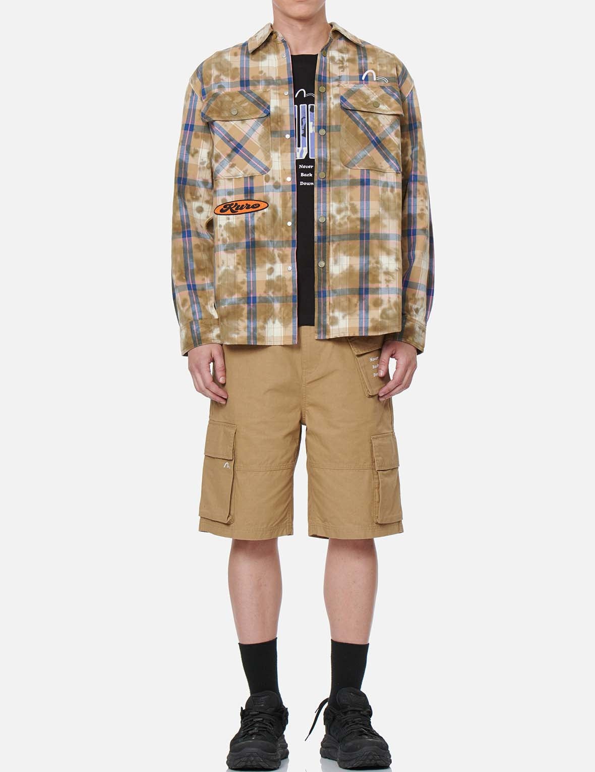 Tie-dyed Check Shirt - 6