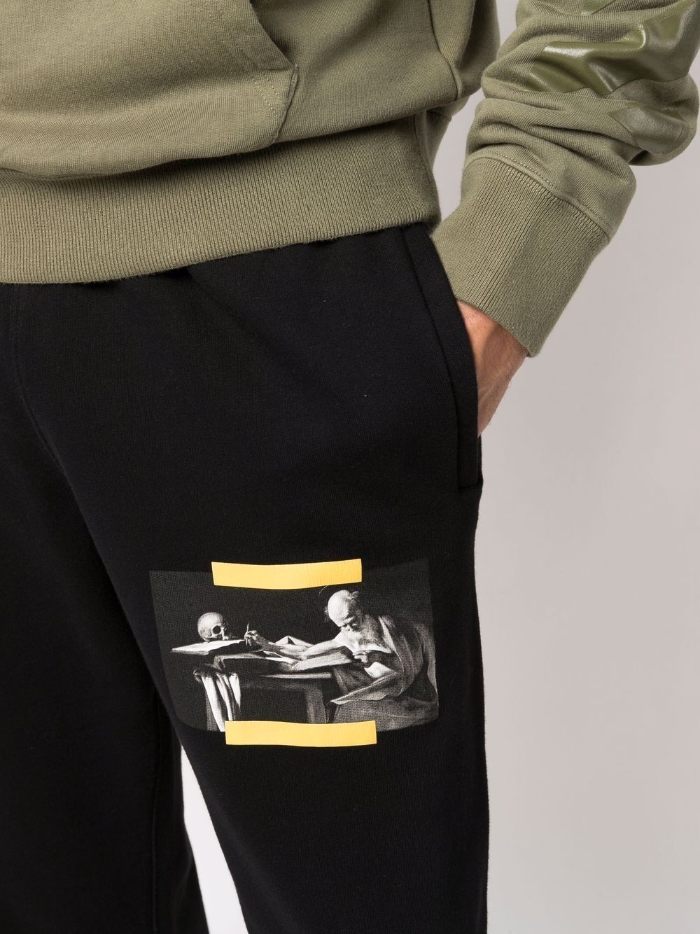 Caravaggio-print track pants - 5