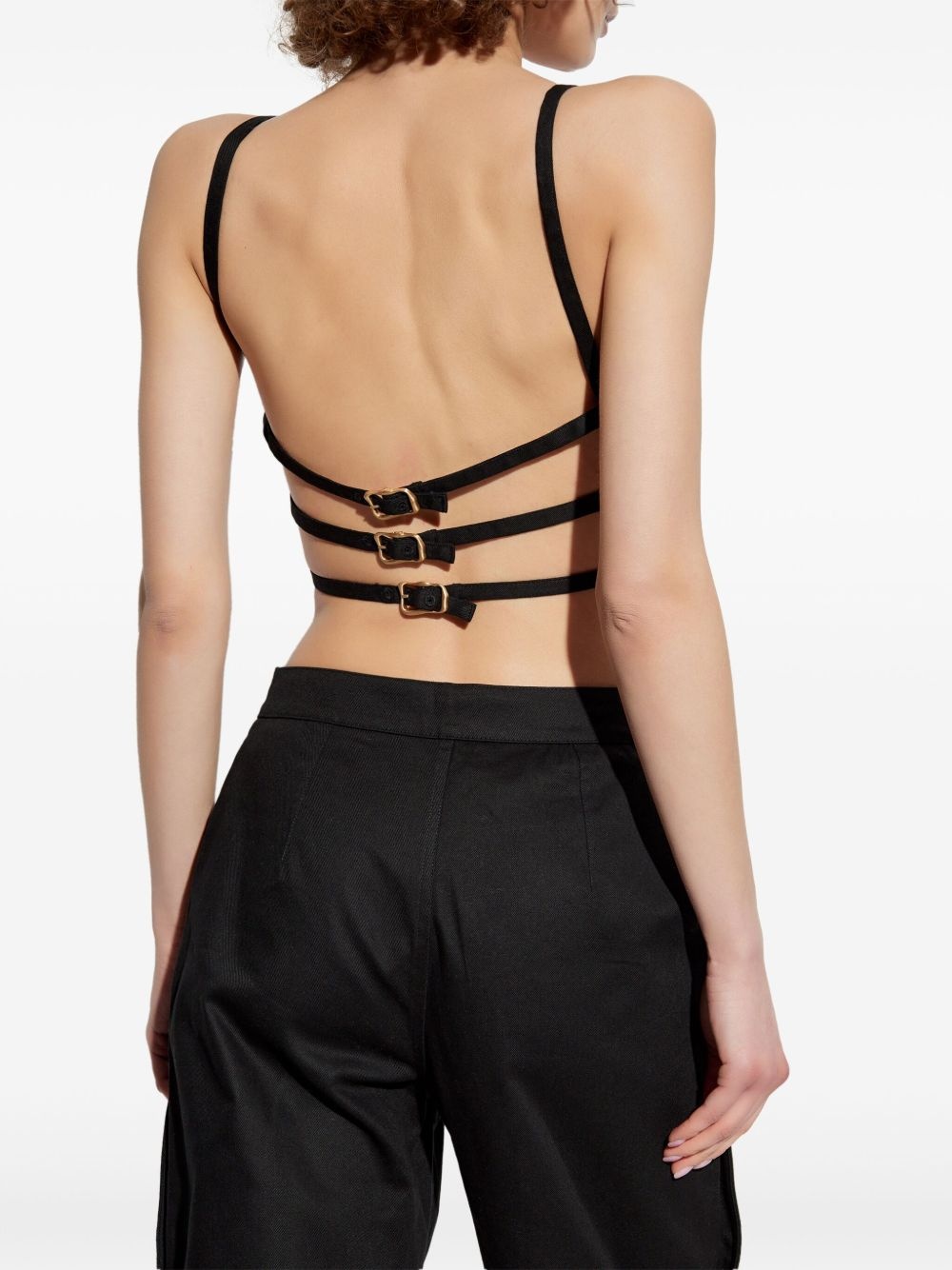 square-neck crop top - 4