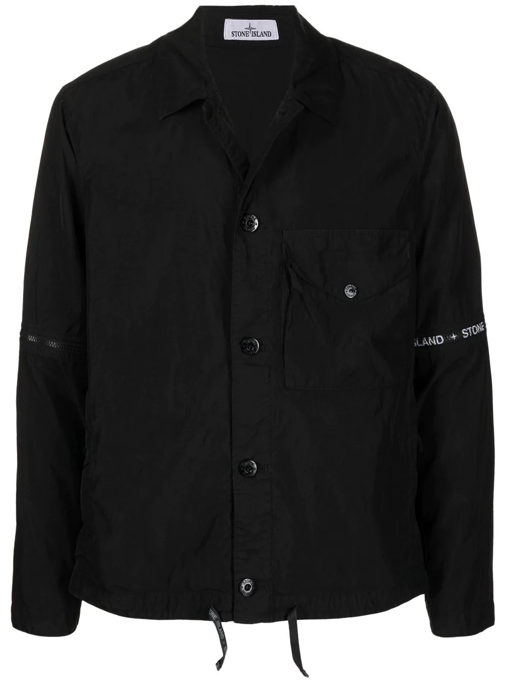 detachable-sleeve shirt jacket - 1