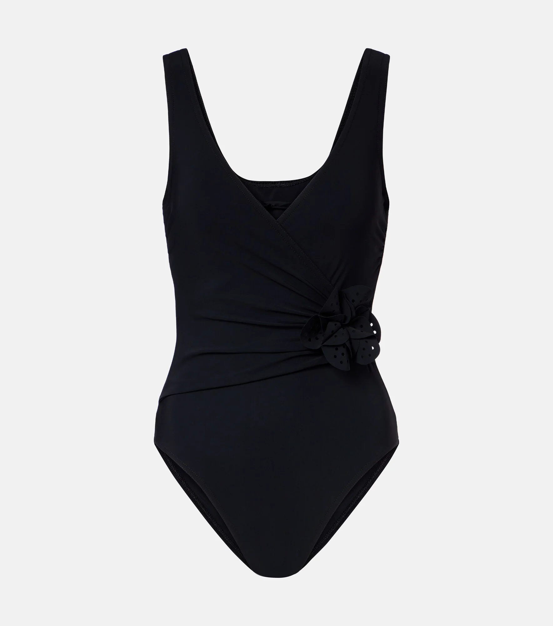 Rosetta floral-appliqué swimsuit - 1
