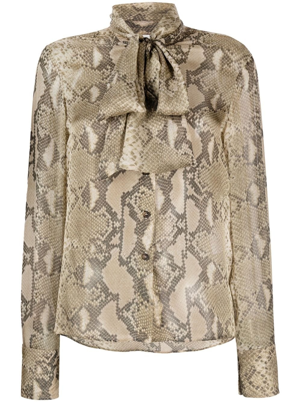 python-print silk shirt - 1