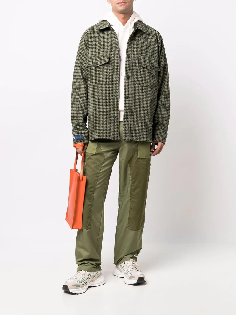 MSGM herringbone check-pattern shirt outlook