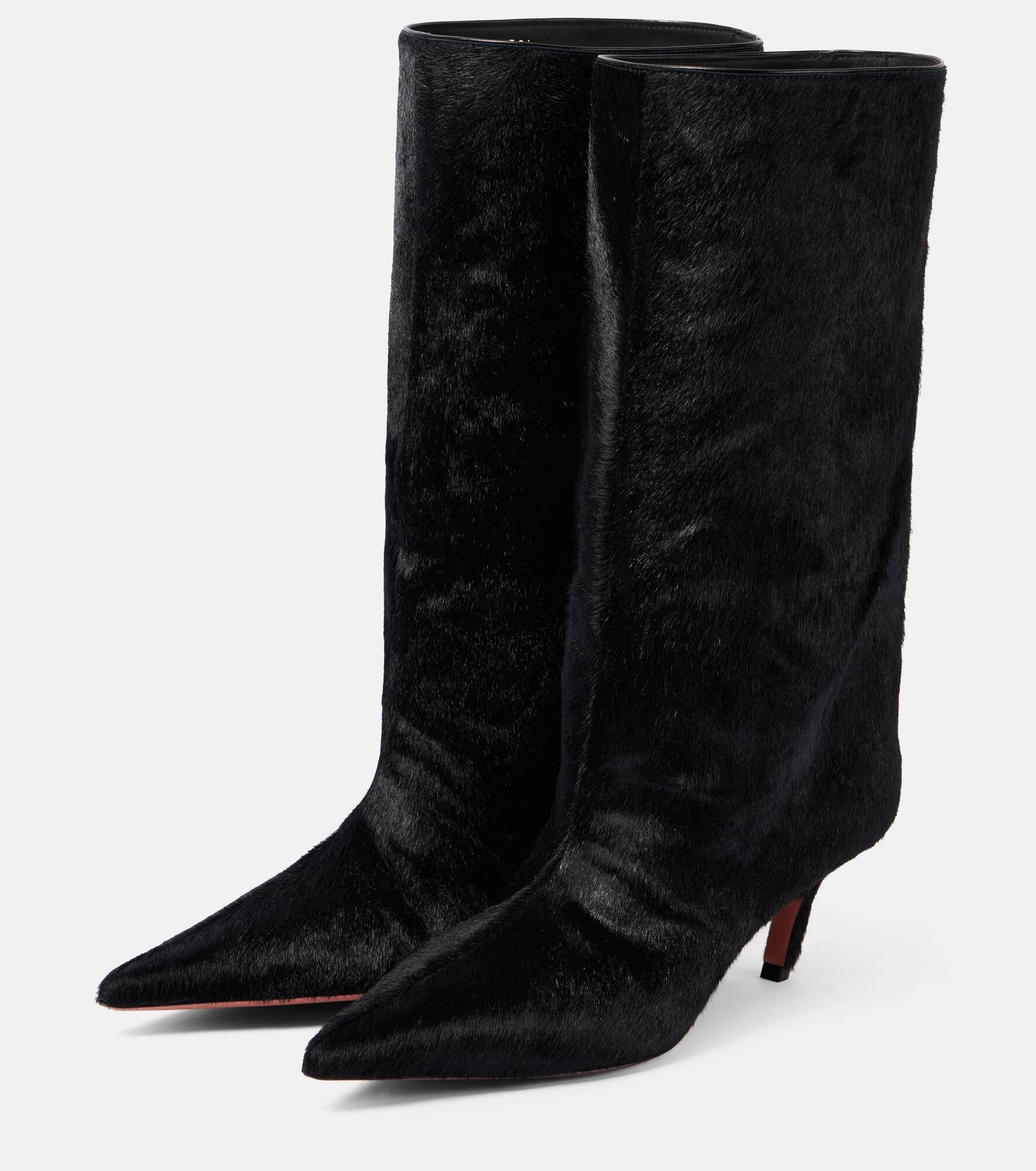 Fiona 60 calf hair knee-high boots - 4