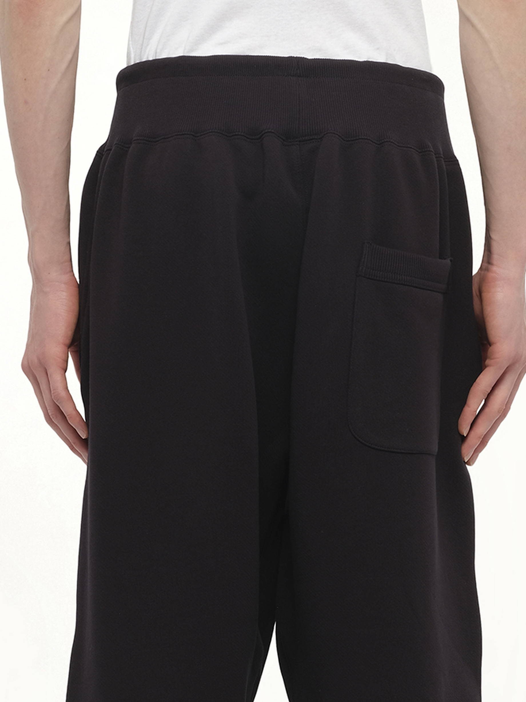 Cuffed Track Pant in Black - 3