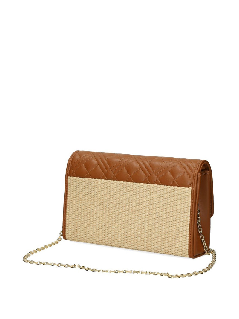 quilted woven cross body bag 3