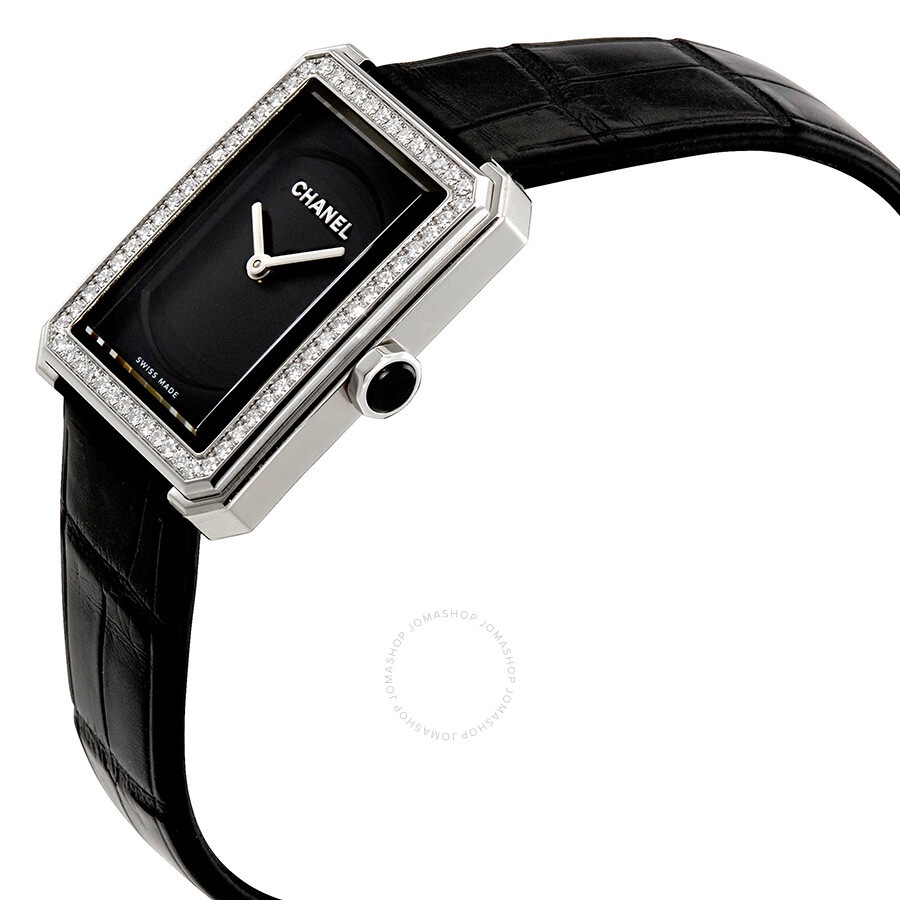 Chanel Boy-Friend Black Guilloche Dial Ladies Watch H4883 - 2