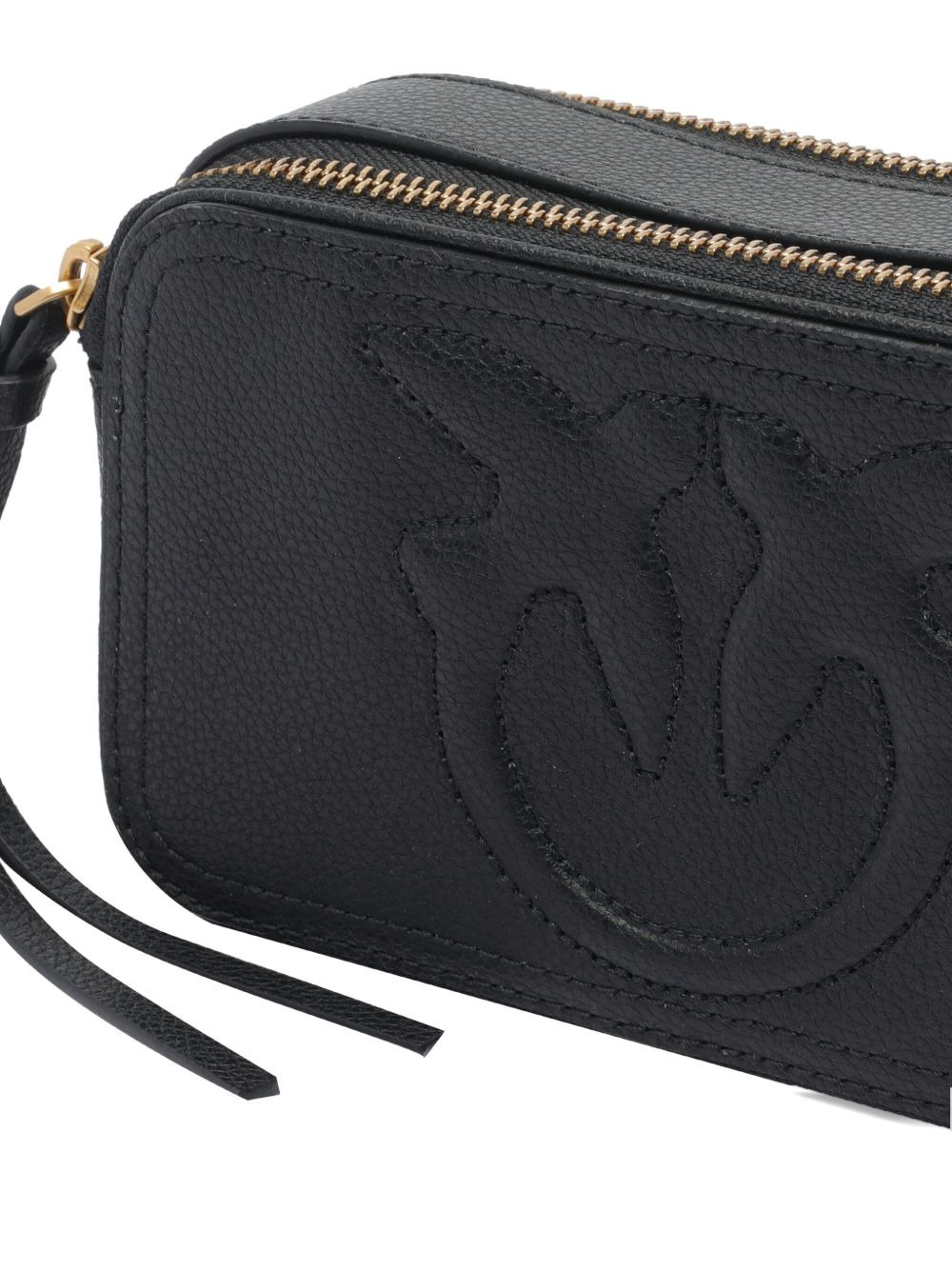 embossed-logo leather mini bag - 4