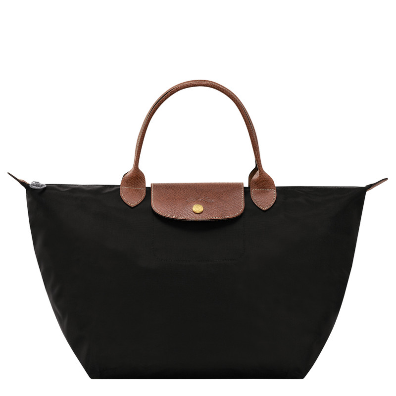 Le Pliage Original M Handbag Black - Recycled canvas 1