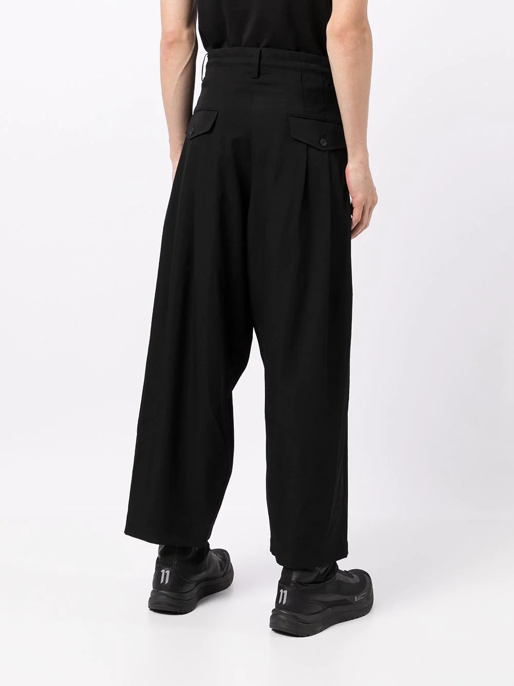 Gabardine 3Tuck Wide pants - 4