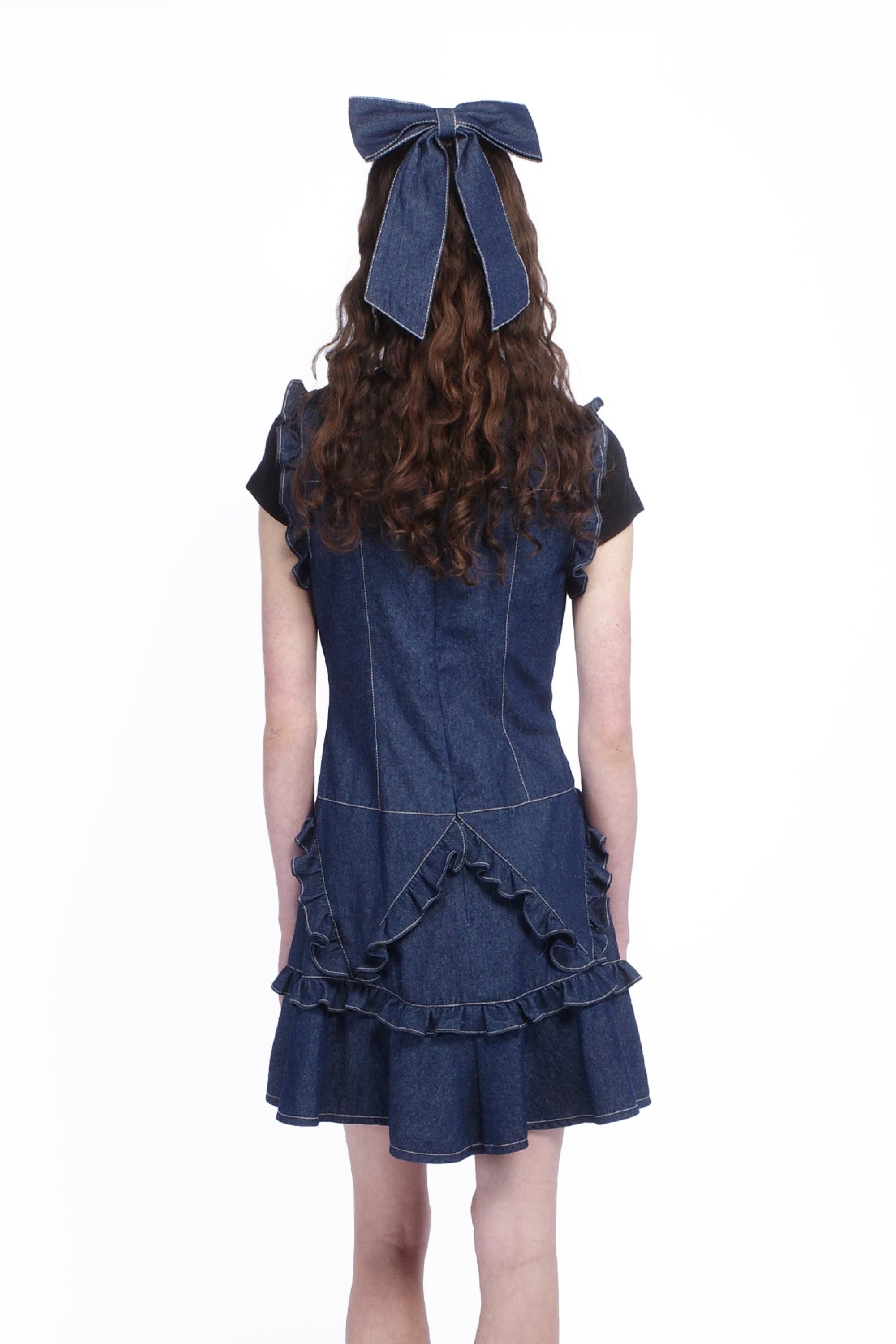 Anna Sui Denim Ruffle Dress at Nordstrom - 4