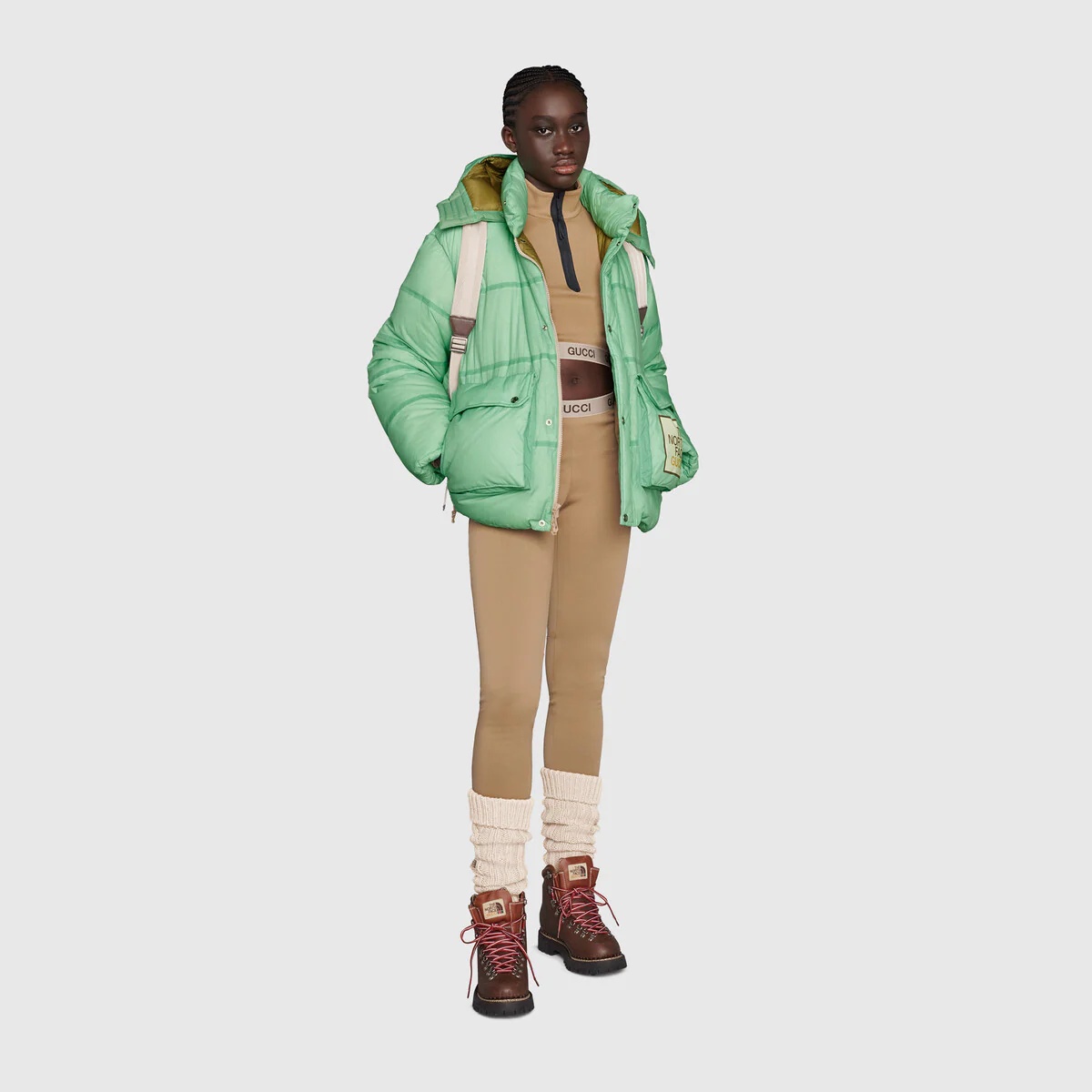 The North Face x Gucci cropped top - 2