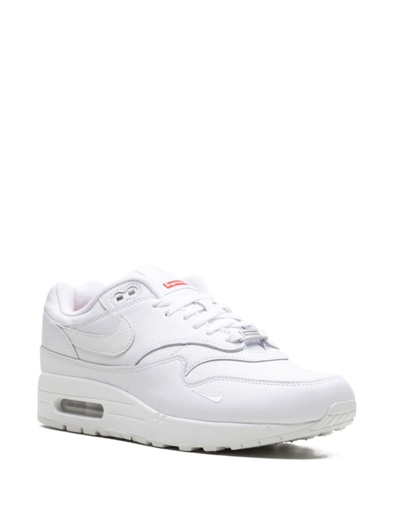 Nike x Supreme Air Max 1 '87 SP "Triple White" sneakers outlook