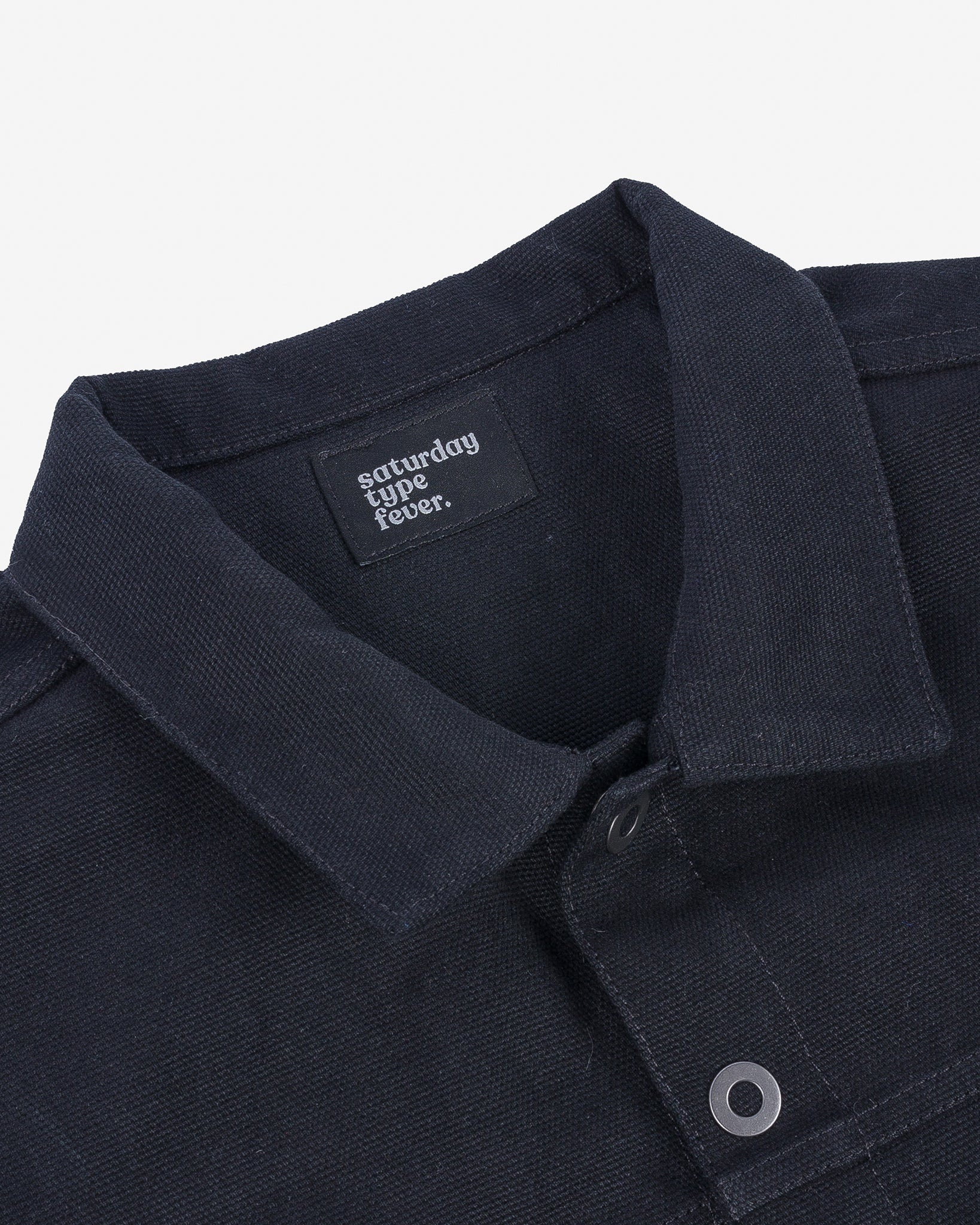 STF-TWLCPO-BLK SaturdayTypeFever - 9oz Cotton CPO Shirt - Black - 7