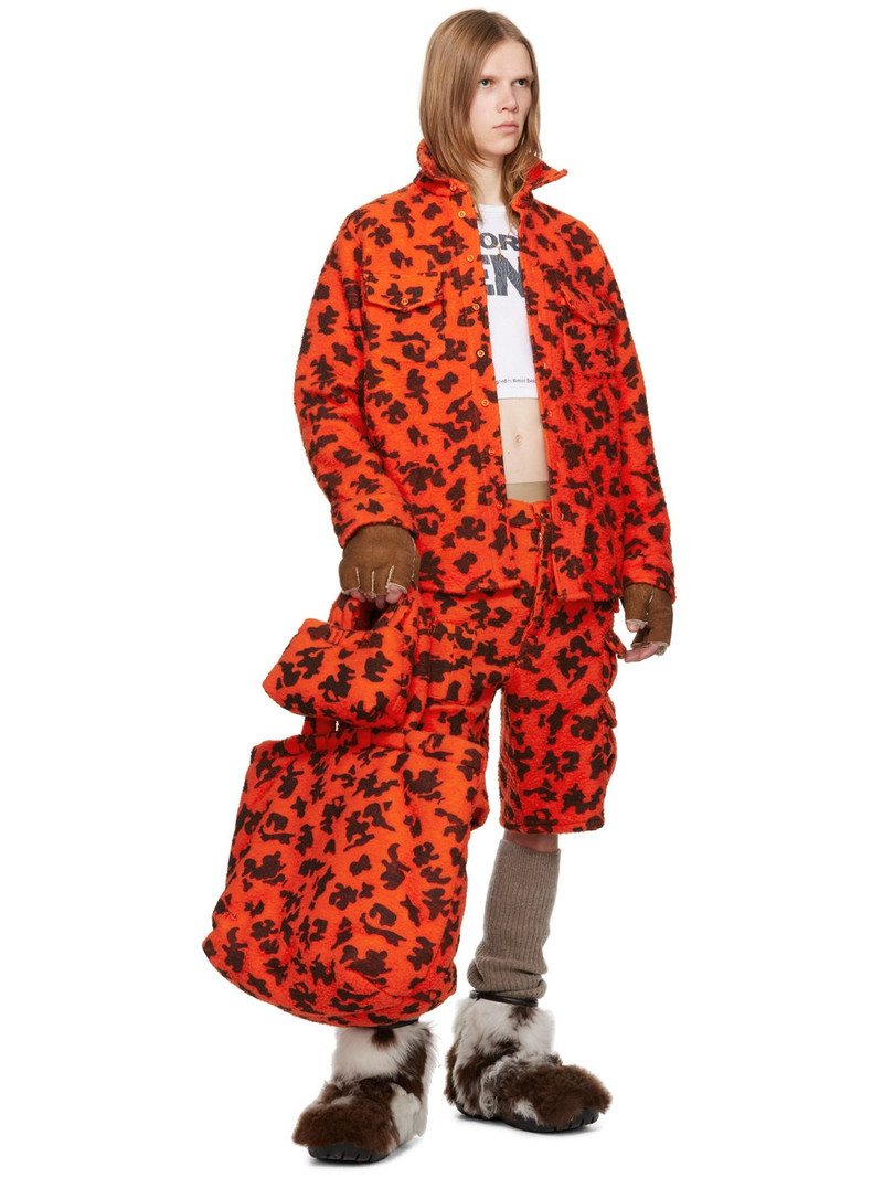 Orange Mini Puffer Bag 4