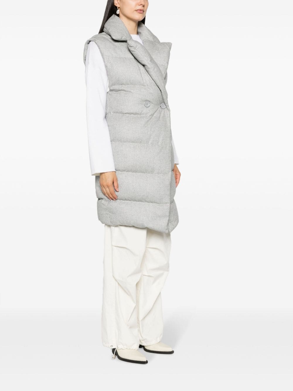 quilted padded gilet - 3