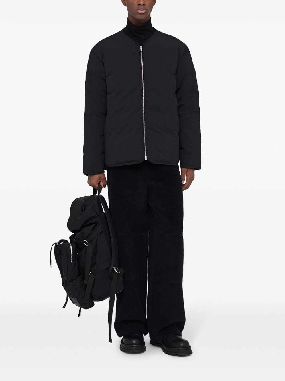 zipped down jacket - 2