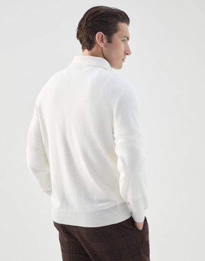 Brunello Cucinelli Cashmere polo-style sweater outlook