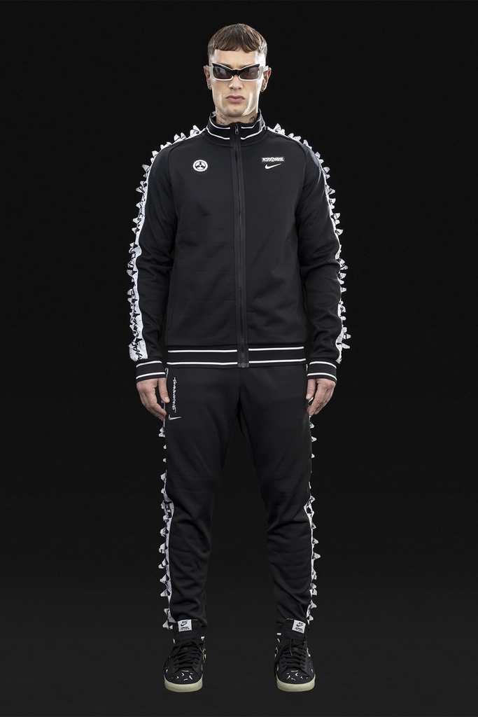 GGG-J1-010 Nike® Acronym® Track Jacket Knit BLACK/WHITE ] with GGG-P1-010 - 1
