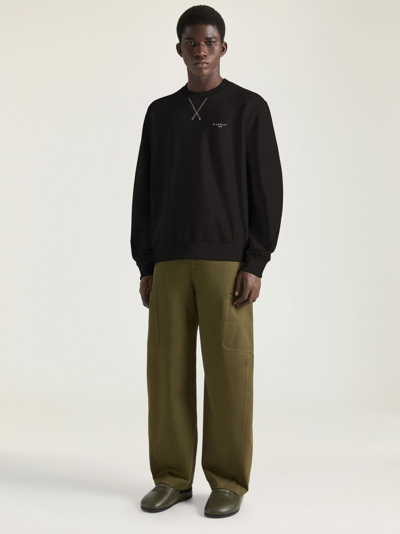 Givenchy COUTURE SEAM SWEATSHIRT IN FLEECE WITH GIVENCHY PARIS outlook
