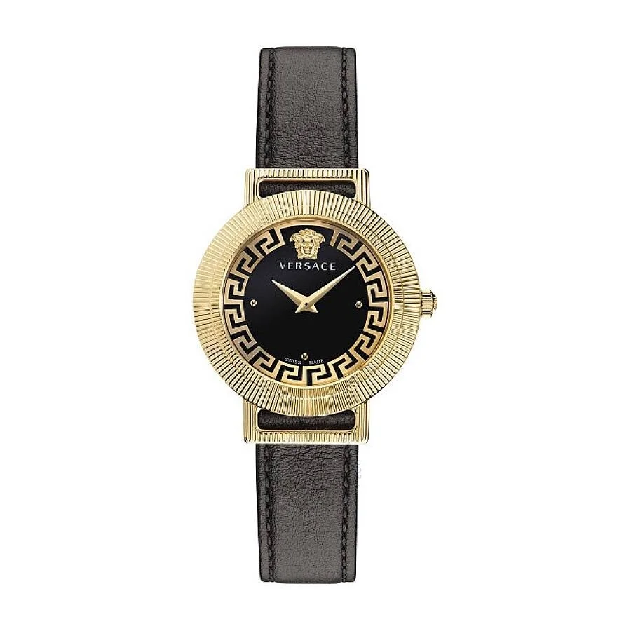 Versace Greca Chic Quartz Black Dial Ladies Watch VE3D00322 - 1