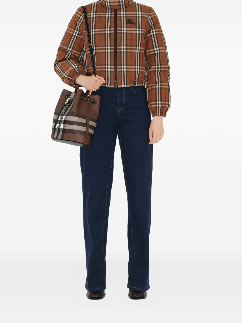small checked bucket bag - 2