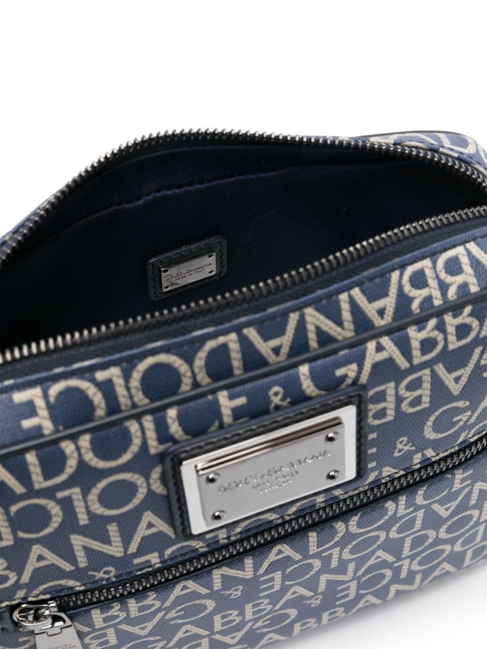 logo-jacquard messenger bag - 5