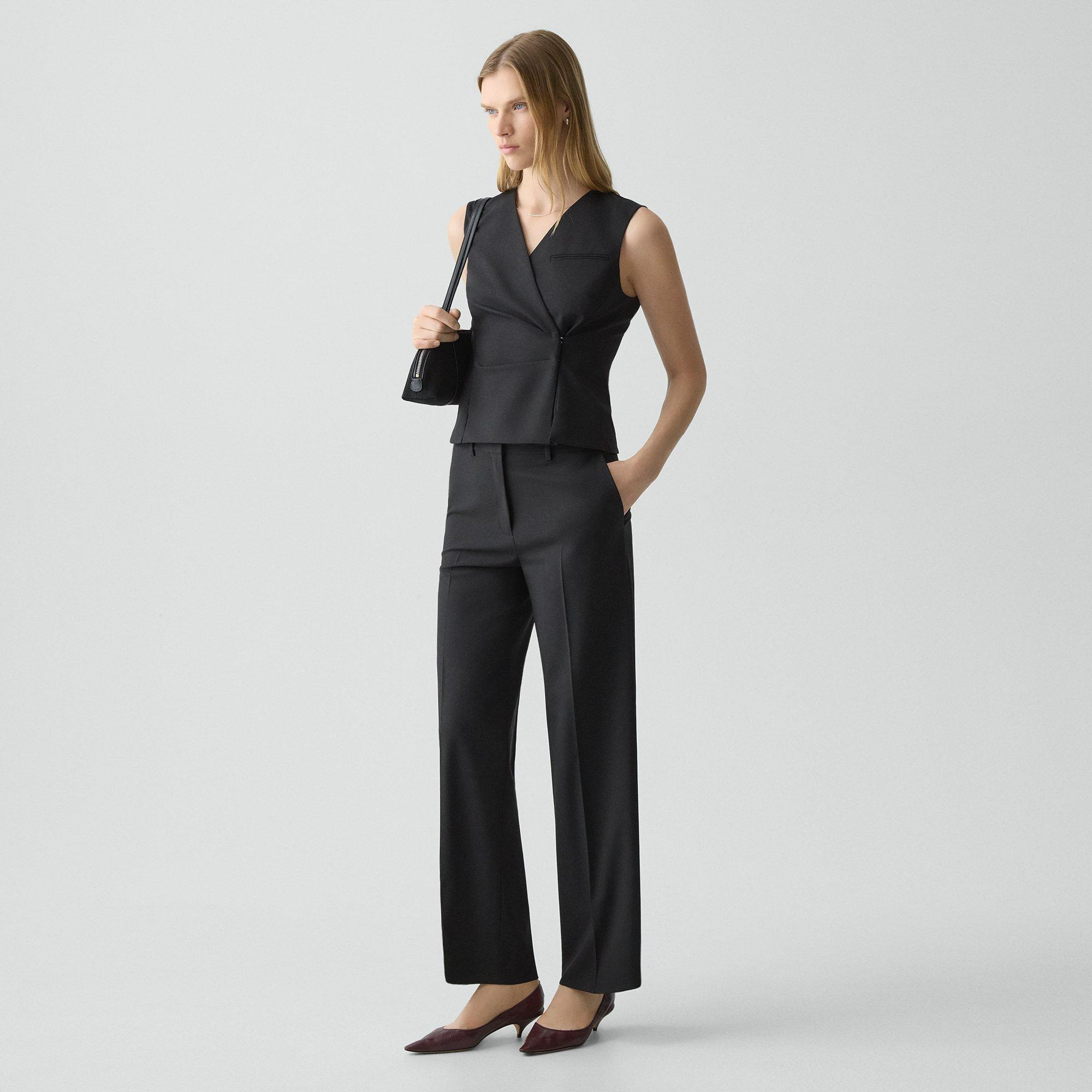 Classic Straight Pant in Good Wool - 3