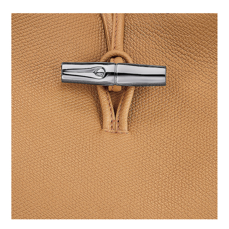 Le Roseau L Handbag Walnut - Leather 6