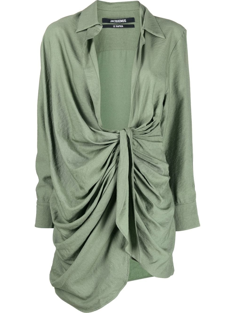 La Robe Bahia draped shirtdress - 1