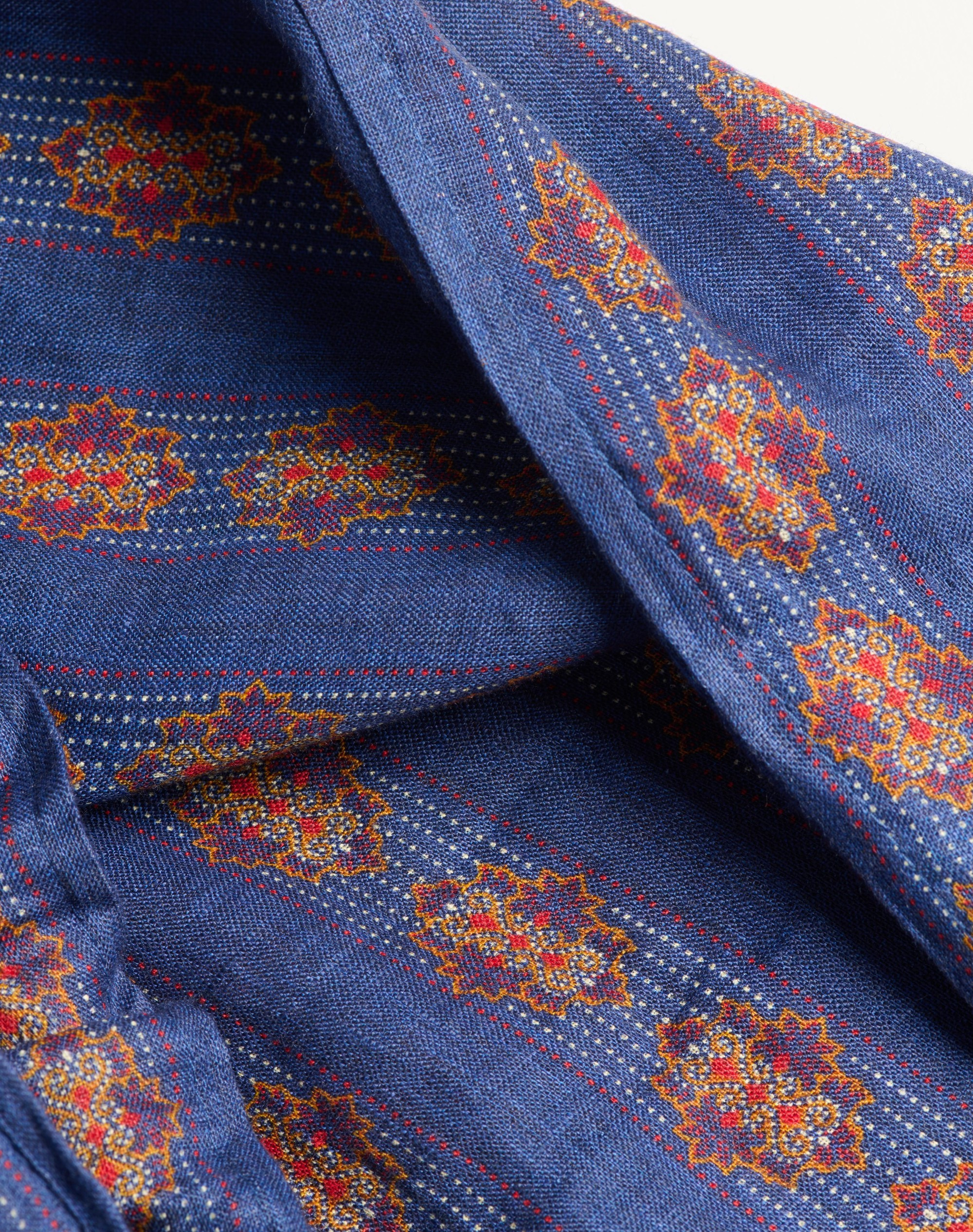 LINEN PAJAMA PANTS WITH VOYAGE IMAGINAIRE PRINT - 7
