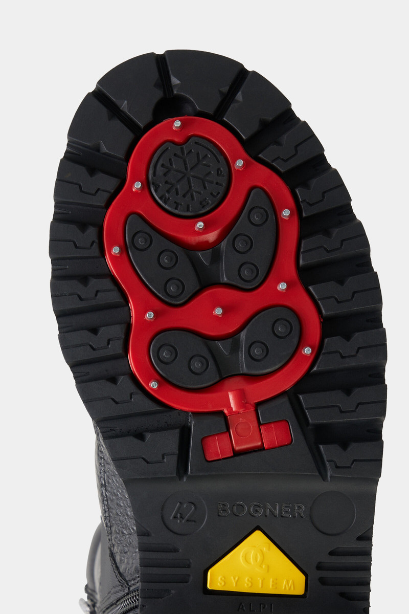 Lace-up boots Helsinki with spikes in Black 6