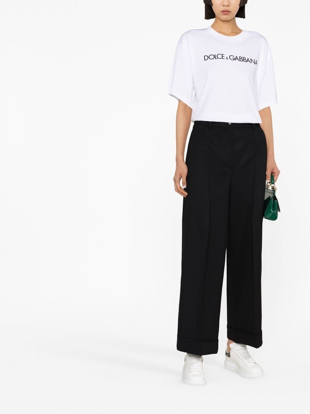 high-waist wide-leg trousers - 2