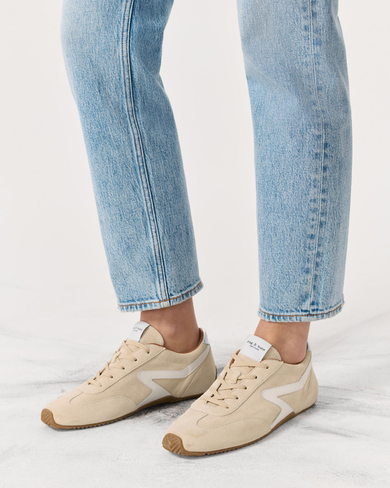 rag & bone Suede Ultra Slim Retro Runner Sneakers outlook