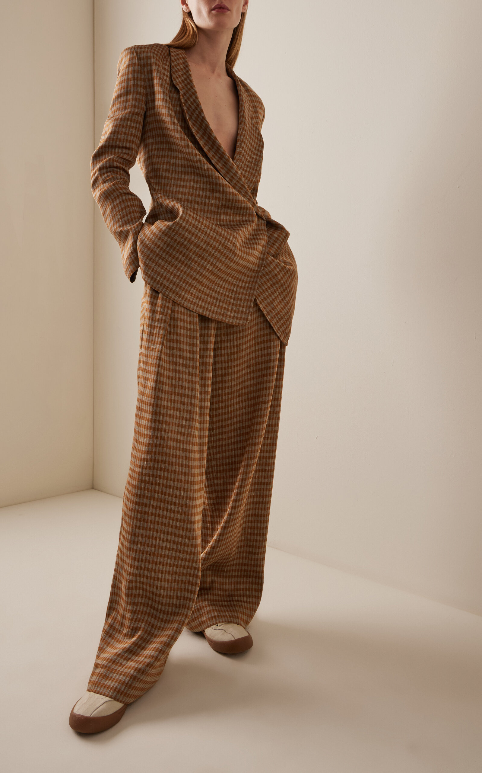 Sherry Linen-Blend Wide-leg Pants multi - 2