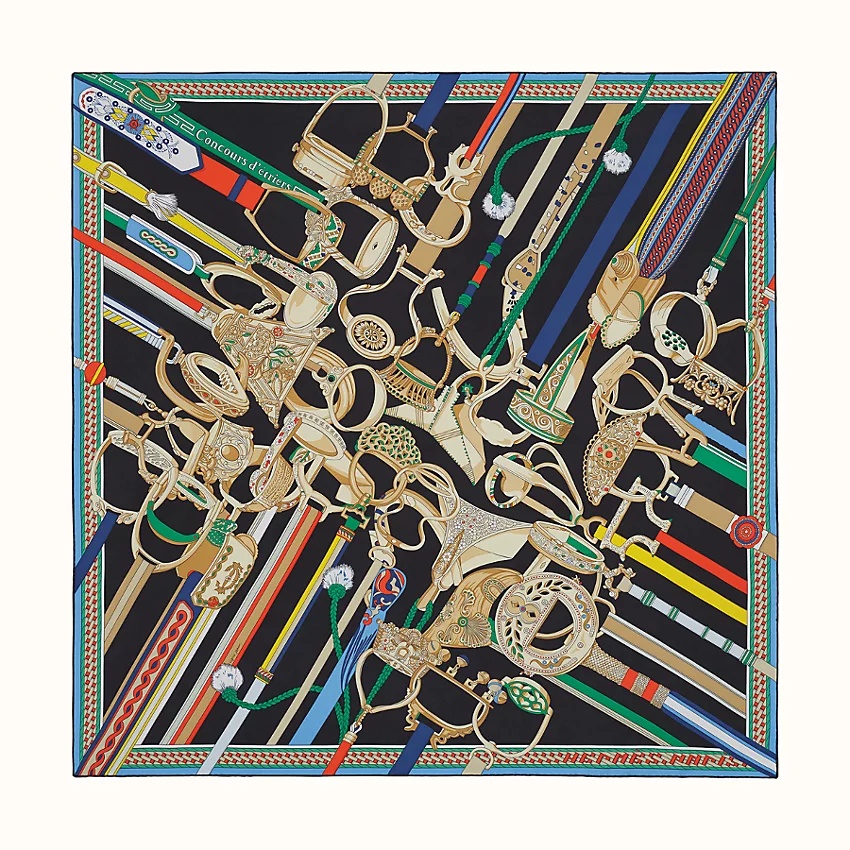 Concours d'Etriers wash scarf 90 - 1